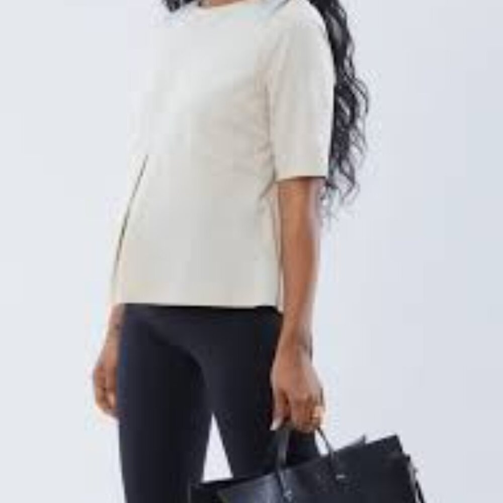 Ingrid & Isabel Maternity Zipper Back Top Size Large